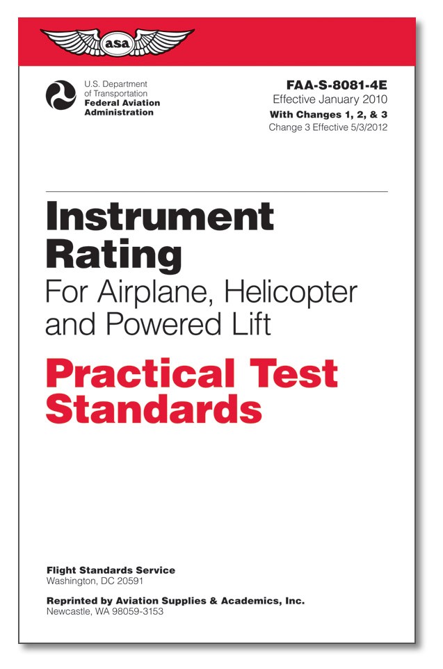 Practical Test Standards: Instrument Rating (Helicopter & Powered Lift) 