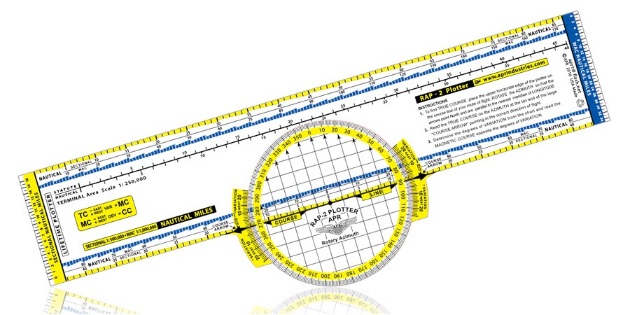 Deluxe Color-coded Rotating Azimuth Plotter 