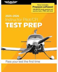 2025-2026 Instructor Pilot/CFI Test Prep With Prepware Software 